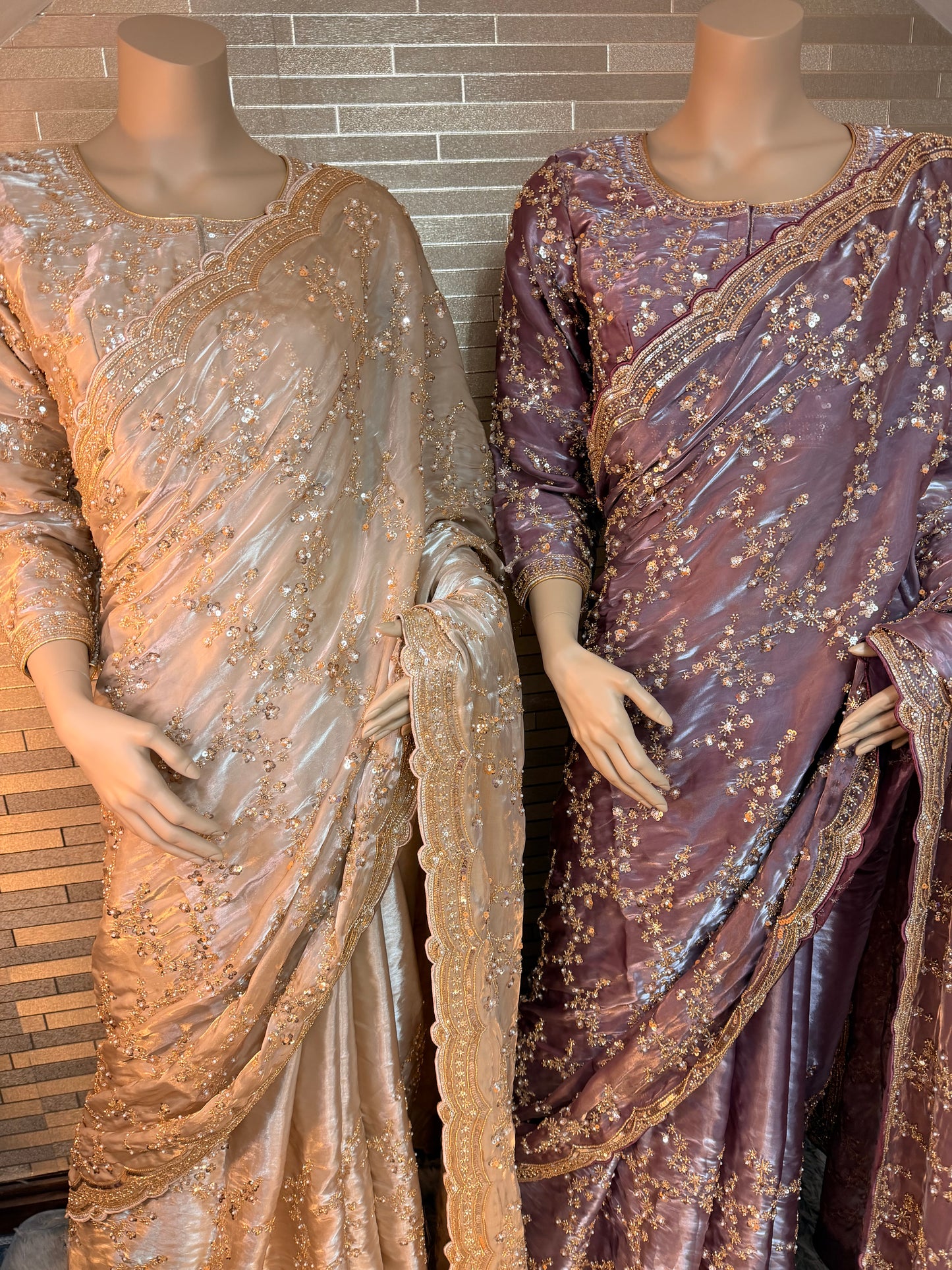 New viral organza saree with full heavy blouse